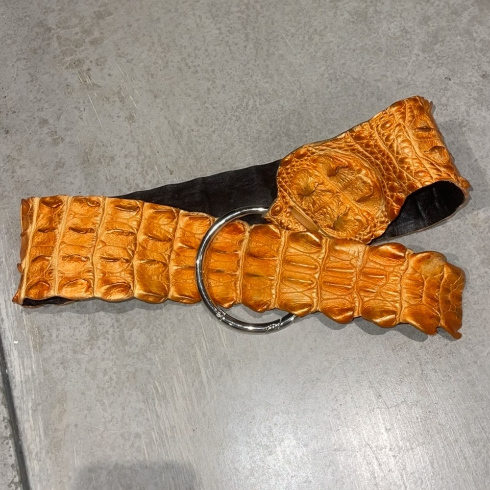 New genuine crocodile wide belt by GG for Diane B🌻